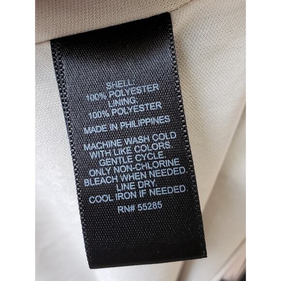 Express Shift Dress Women Size 4 Multi Floral Lined Long Sleeve Keyhole Back Zip - Picture 6 of 12